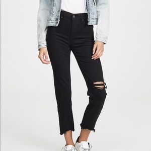 Levi’s 724 Straight Crop Jeans in Black - Size 28